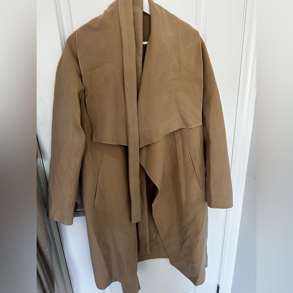 Elegant Camel Colour Women's Wrap Blanket Coat- Oversized Brand New Never Worn